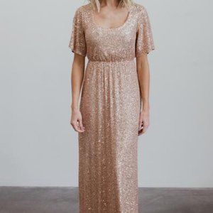 Baltic Born Gatsby Rose Gold Sequin Gown